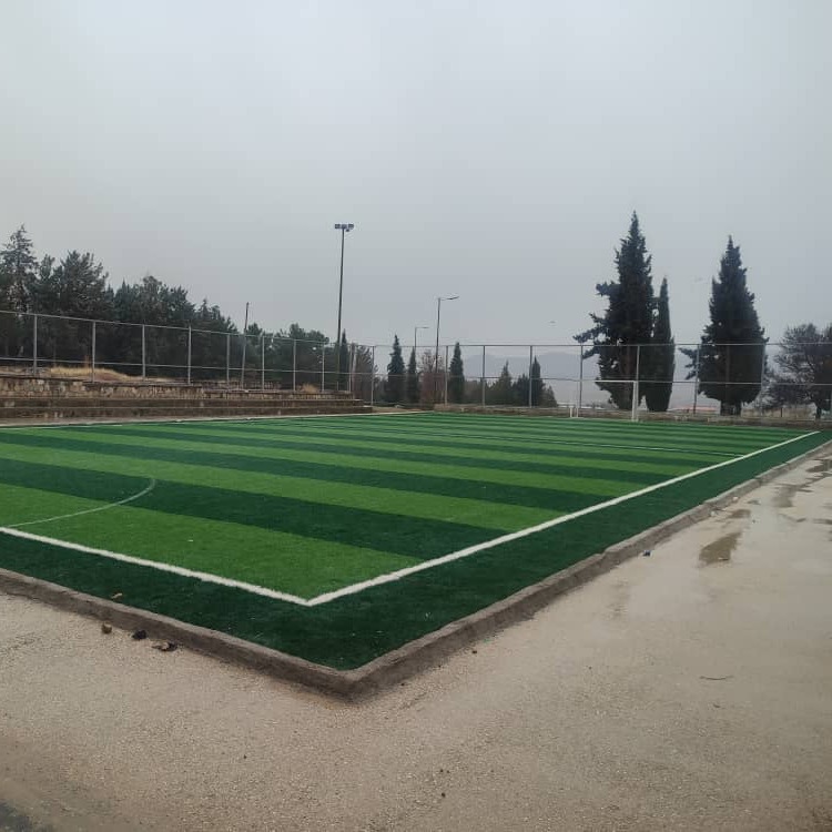 زمین چمن فوتبال اردوگاه فرهنگیان خرم آباد